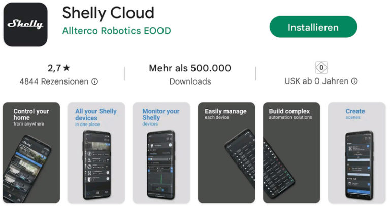 Shelly Installation Anleitung